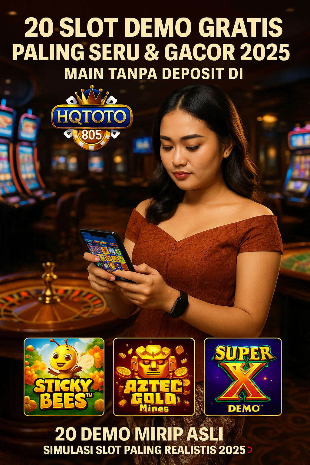 20 Slot Demo Gratis Paling Seru & Gacor 2025 – Main Tanpa Deposit di HQTOTO805!