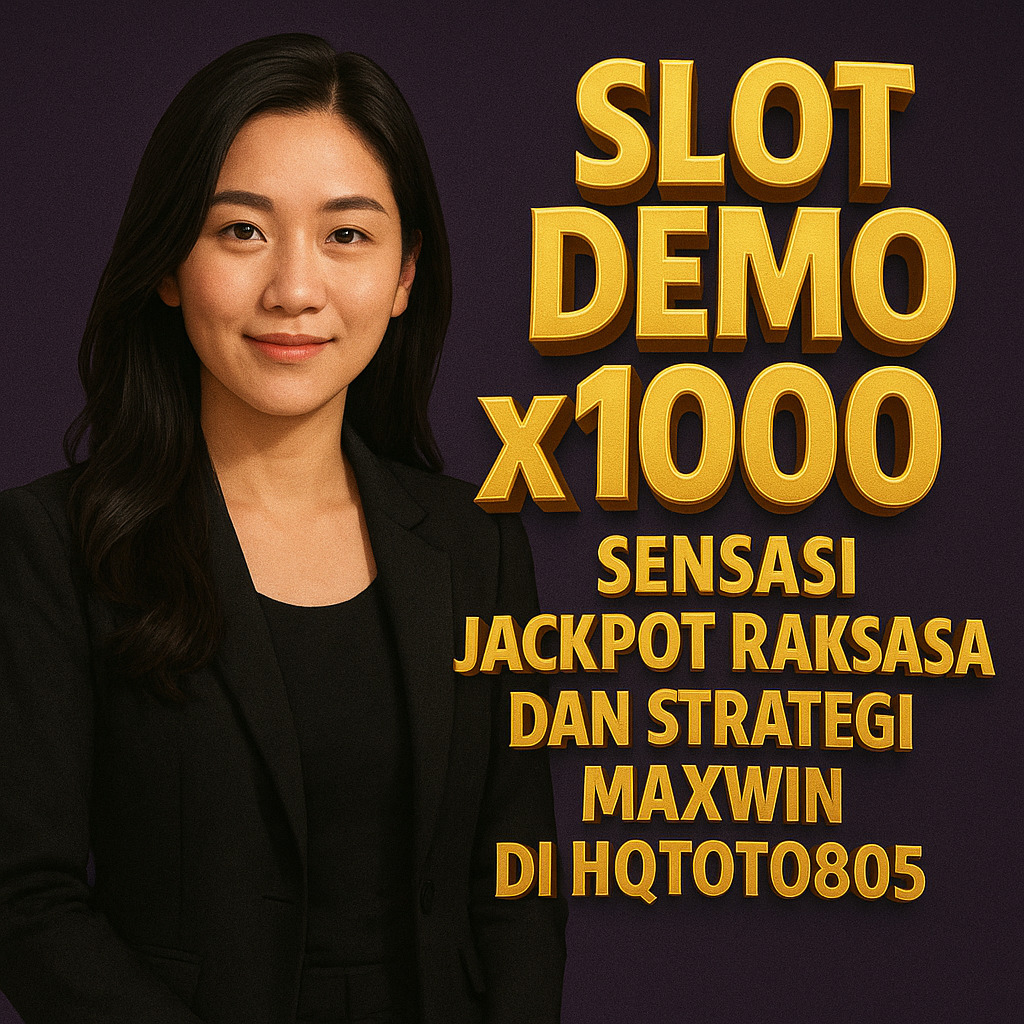 Slot Demo x1000 Sensasi Jackpot Raksasa dan Strategi Maxwin di HQTOTO805